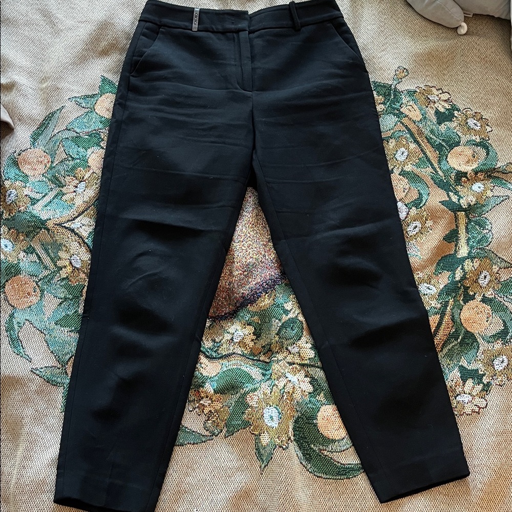 Peserico Elegant Black Tailored Pants